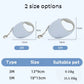 Measurement chart for a pet leash with two size options and dimensions.