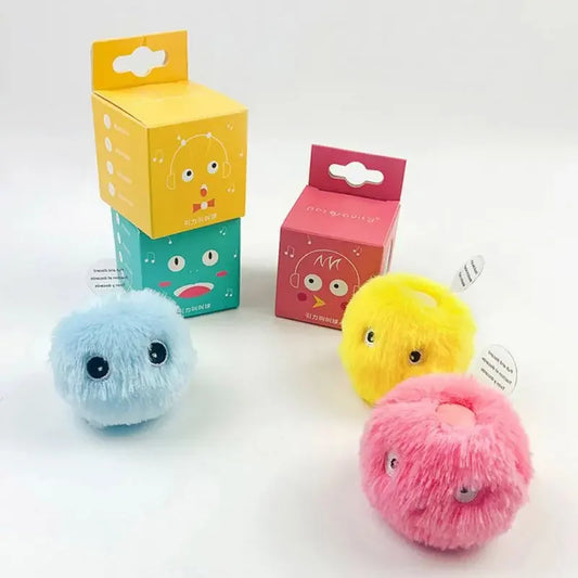 Smart Interactive Cat Toy Ball with Catnip – Squeaky Training Play Ball - Waggley Tails
