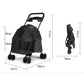 Durable metal frame foldable pet buggy for small breeds