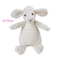 White plush toy sheep on a white background with dimensions '19*10cm' displayed.