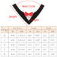 Measurement chart for a black bow tie with labeled neck circle, length, and height, and size data in centimeters and inches.
