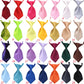 Collection of colorful neckties arranged in a grid.