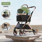 Foldable pet buggy with a detachable design for convenient storage