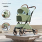Comfortable pet stroller with a smooth-rolling four-wheel design