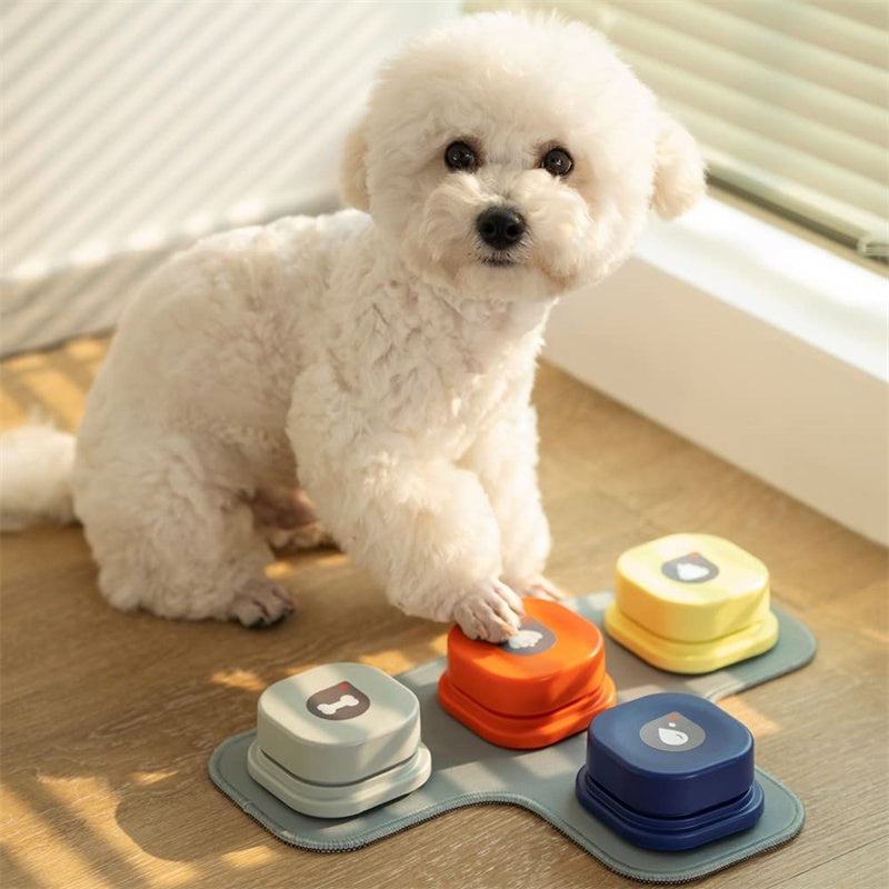 Talk to Me: 4-Color Pet Communication Button - Waggley Tails