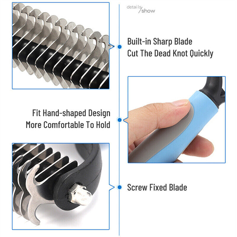 Grooming Dematting Brush For Pet - Waggley Tails