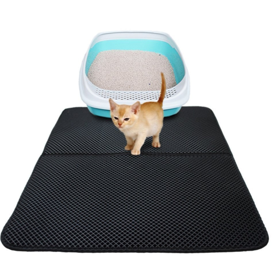 Waterproof Pet Cat Litter Mat EVA Double Layer Cat Litter Trapping Pet Litter Cat Mat Clean Pad Products For Cats Accessories - Waggley Tails