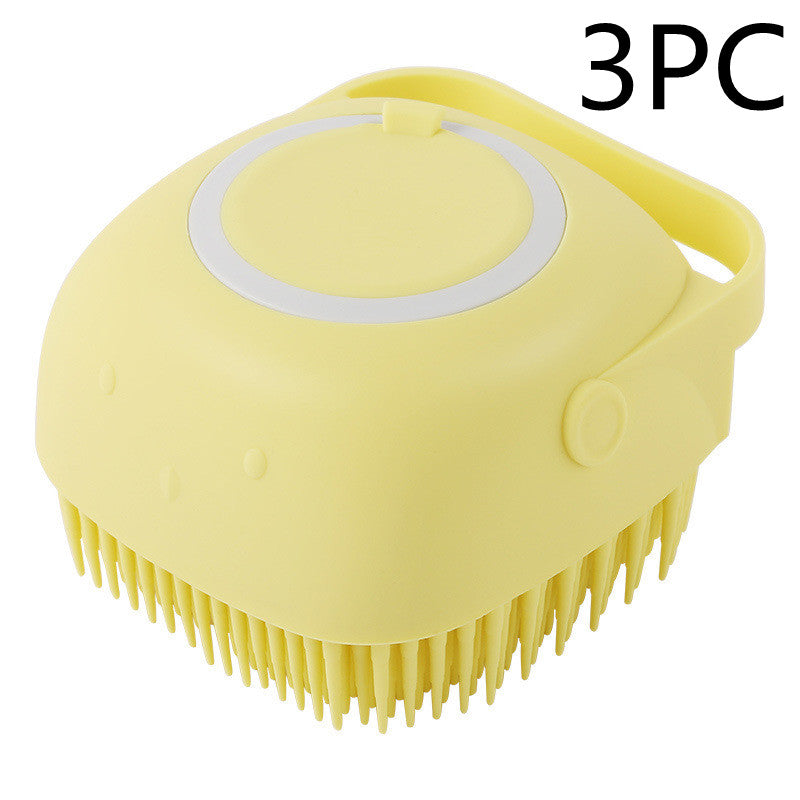 Silicone Shampoo Bath Massage Comb Brush - Waggley Tails