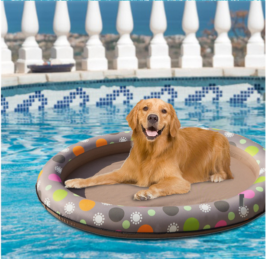 Dog Swimming Pool Inflatable Hammock Pets Pool Floating Bed Spring Summer Swimming Ring - Waggley Tails