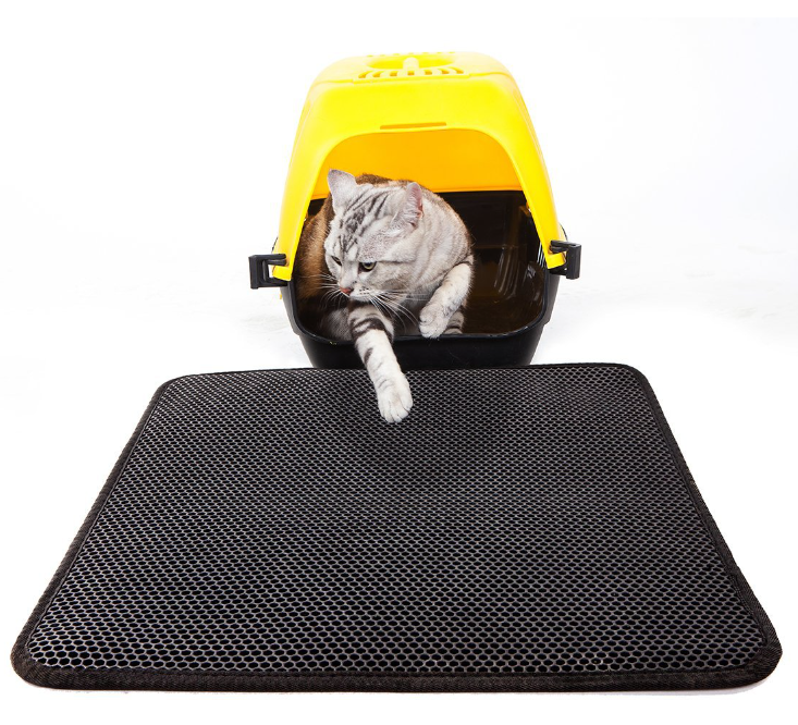 Waterproof Pet Cat Litter Mat EVA Double Layer Cat Litter Trapping Pet Litter Cat Mat Clean Pad Products For Cats Accessories - Waggley Tails