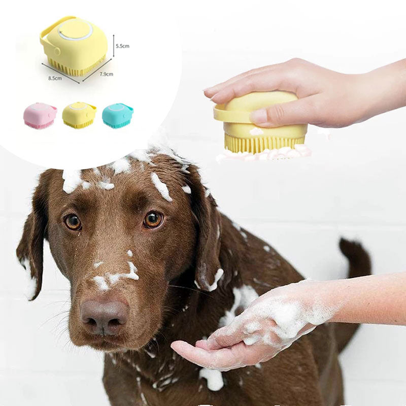 Silicone Shampoo Bath Massage Comb Brush - Waggley Tails
