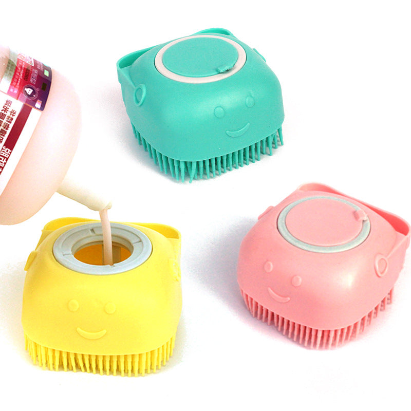 Silicone Shampoo Bath Massage Comb Brush - Waggley Tails
